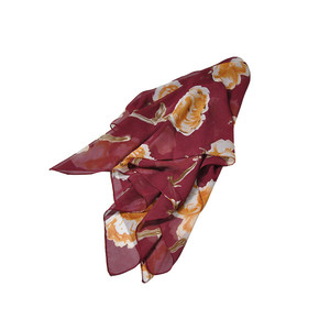 Léger polyester <span class=keywords><strong>fleur</strong></span> foulard hijab personnalisé impression de tissu numérique écharpe - Product Image 3