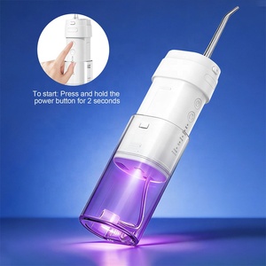 <span class=keywords><strong>Hydropulseur</strong></span> Dentaire Électrique Intelligent Portable, 2 Jets, 4 Modes, Rechargeable, Nettoyeur de Dents à Jet d'Eau - Product Image 1