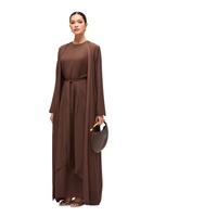 Robes pour femmes Lignes, Vêtements islamiques, Jupes portefeuille, Ensembles Abaya, Abaya ouverte modeste pour femmes, Robe islamique, Vente en gros