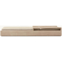 Meubles d'extérieur en bois collection Marbella Chaise longue de patio Chaise en teck Daybed