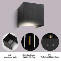 Applique Murale LED IP65 Cube Haut Bas de Haute Qualité/Luminaire Mural Étanche LED Extérieur Intérieur Décor Jardin Porche/Lampes Murales