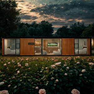 Maison préfabriquée solaire contemporaine à 3 chambres, pré-meublée, conteneur de montagne, moderne, modulaire, pour <span class=keywords><strong>la</strong></span> côte, bord de <span class=keywords><strong>mer</strong></span> - Product Image 1