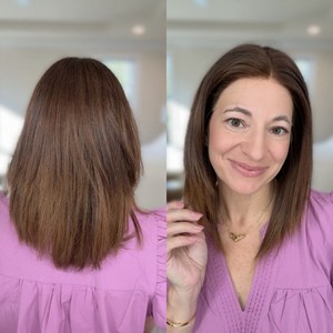 Perruque en dentelle personnalisée, dentelle pleine extensibilité, doublure en soie, coupe en couches, cuticules brutes alignées, transparente HD, médicale, nœuds invisibles - Product Image 6