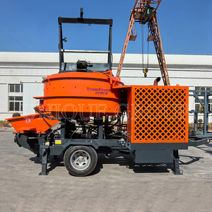 Wholesale China High Quality Diesel Engine 750 Liter Automatic Portable Cement Concrete Mixer Pump <b>Hopper</b> <b>Lift</b> 20MÂ³/H 100m - Product Image 2
