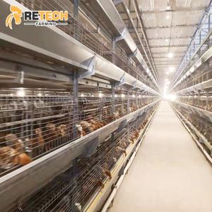 Gabbia per polli con pinza a batteria a 4 livelli di tipo H di grandi dimensioni completamente automatica - Product Image 6