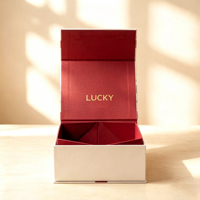 Boîtes cadeaux personnalisées en gros, bracelets, colliers, ensembles de bijoux, boîtes à bijoux magnétiques à couvercle rabattable, boîtes en papier, cadeaux de mariage