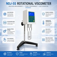 Viscosimètre numérique rotatif de haute qualité NDJ-5S, testeur de viscosité avec écran LCD rétroéclairé bleu
