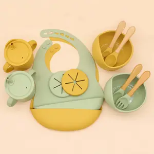 silicone tableware for kids children reasonable price silicone suction bowl baby baby feeding set for kids toddle