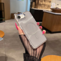 Casing iPhone 16 E Magnetik Transparan Anti Benturan