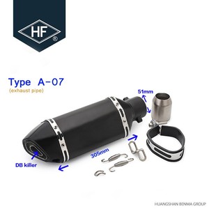 Silenziatore Universale per Moto CB400 con Diametro 51MM e Killer BD - Product Image 5