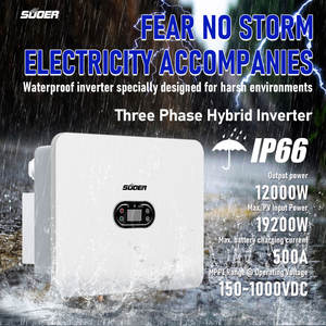 <span class=keywords><strong>Suoer</strong></span> อินเวอร์เตอร์พลังงานแสงอาทิตย์ SUN-12KW IP66ไฮบริดเพียวไซน์เวฟอินเวอร์เตอร์ IP66เปิด/ปิดกริดกันน้ำ - Product Image 3