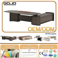 Bureau de direction en L moderne 2026 GOJO – Prix usine OEM – Table de bureau pour PDG, patron, ou directeur