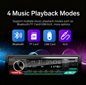 Factory Wholesale1 Din <b>Car</b> Stereo MP3 Player with FM Transmitter BT 5.0 2 USB Ports Large LCD Screen <b>Amplifier</b> & Radio Tuner - Product Image 2