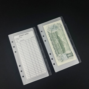 Nuovo Planner Finanziario A6 Impermeabile in PP, Organizzatore di Denaro con Buste per Contanti, Buste Mensili Stampate con Linguette - Product Image 2