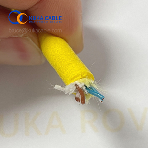 Câble d'alimentation 2x2x26AWG pour drones sous-marins, multi-conducteurs, Rov, gaine en PUR jaune, gaine en polyuréthane personnalisée - Product Image 2