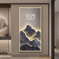 Horloge murale numérique LED moderne de luxe 50x100cm, décoration murale, peinture murale, décoration intérieure, dropshipping