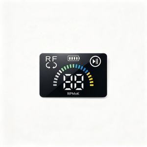 Panel de Control Personalizado OEM para Pistola de Masaje, Adhesivo de PVC/PET con Pantalla, Ícono de RPM y Batería, Impreso - Product Image 2