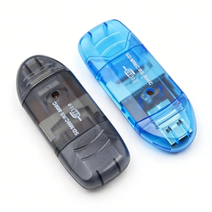 USB2.0 High-Speed Card <strong>Reader</strong> Cross-Border Transparent <strong>Color</strong> External Installation in Stock Compatible with SD Card - Product Image 4