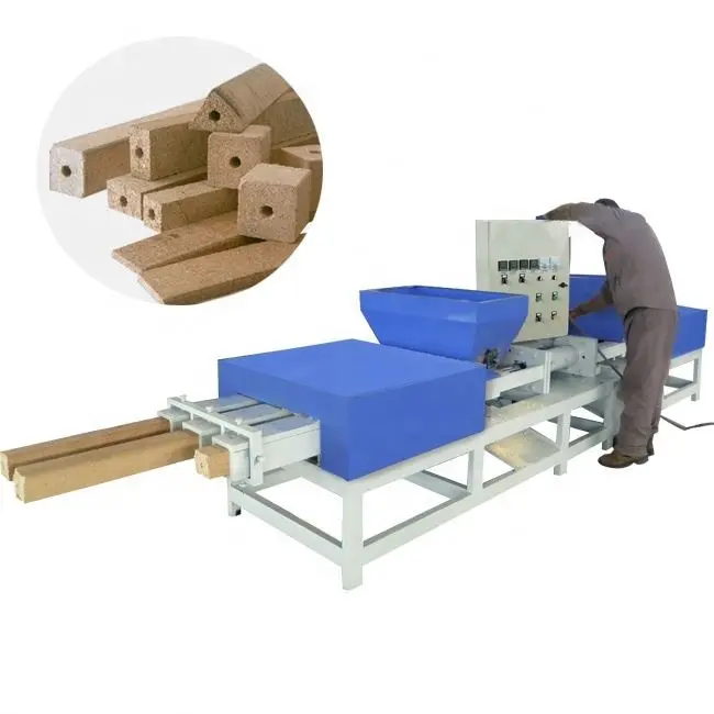 Wooden Pallet Heat Treatment Machine Sawdust Block Hot Pressing Extruding Machine