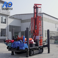 Machine de forage de puits profonds montée sur remorque, technologie avancée, 400 m, avec pompe à boue pour fondations de construction, utilisation facile