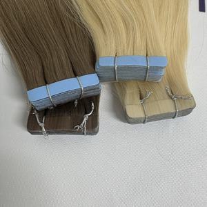 Il prezzo all'ingrosso della fabbrica del Vietnam 100% il nastro di capelli umani della cuticola dei capelli ha allineato il nastro grezzo vergine nelle estensioni dei capelli - Product Image 4