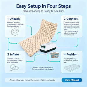 Matelas anti-escarres en PVC, matelas à bulles d'air gonflable médical pour lit d'hôpital, soins infirmiers - Product Image 2