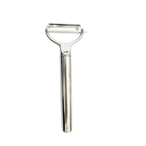 Pelador de acero inoxidable para pelar frutas y verduras en la cocina, uso doméstico, mango de aleación de zinc, solo lavar a mano - Product Image 2