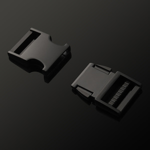 Hebilla de liberación lateral de plástico negra, accesorios duraderos para mochilas y ropa - Product Image 2