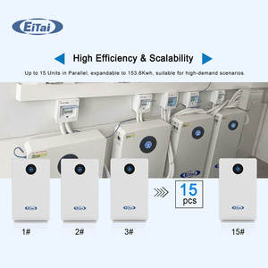 Eitai Dễ dàng cài đặt tất cả trong một 51 2 V 200AH LiFePO4 BATTERIE <span class=keywords><strong>Lithium</strong></span> de 10 kWh 5kwh lto 48V 51.2 V 100 Ah ESS Pin cho năng lượng mặt trời - Product Image 4