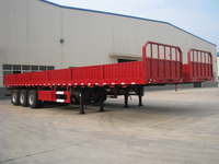 Semi-remorque à ridelles latérales 3 essieux 60 tonnes 40 pieds pour transport général de marchandises en vrac