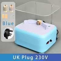 Machine à meuler le verre moderne et portable, polisseuse de verre et kit d'outils de meulage céramique pour l'artisanat DIY en intérieur - Prise UK