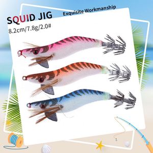 Topline japonés luminoso duro señuelos de pesca camarón Gamba calamar Jigs - Product Image 3