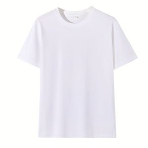 เสื้อยืดแขนสั้นผู้ชายทรงหลวมไหล่ตรงผ้าคอตตอนหวี 180 กรัม แบบ OEM/ODM สั่งทำได้ - Product Image 1