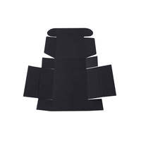 Boîte rigide en carton écologique personnalisée pour l'emballage de vêtements et de t-shirts, fermeture magnétique, noire, 11x8x2
