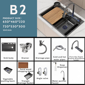 In ottone massiccio Gourmet miscelatore di acqua calda e fredda tirare fuori 304 cucina miscelatore Lavabo Lavabo da cucina Lavabo <span class=keywords><strong>lavelli</strong></span> da cucina - Product Image 5