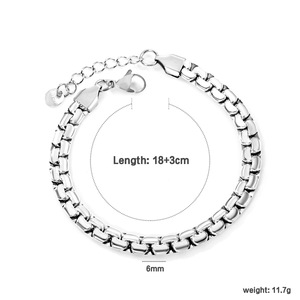 Pulsera de cadena de moda con diseño geométrico retorcido de aleación de zinc para mujer - Product Image 5