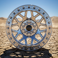 Jantes Fonyee 17x9 en aluminium Beadlock 0-50mm ET, moulées, concaves, chromées, 6x139.7, neuves pour la course de dragster