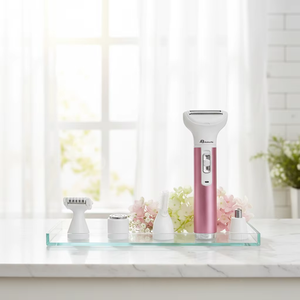 Set Manicure Elettrico 5 in 1, Trimmer per Sopracciglia e Naso, Spazzola per Pulizia Viso, Massaggiatore, Kit di Cura Personale per <span class=keywords><strong>Donne</strong></span>, <span class=keywords><strong>Epilatore</strong></span> - Product Image 6