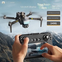 KAITWO Drone Télécommandé HD à Longue Autonomie avec GPS, Évitement d'Obstacles sur Trois Axes, Double Caméra, Image à 1 km