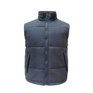 Tiện Ích Mùa Đông Tùy Chỉnh Puffer Ghi Lê Nam Xuống Vest