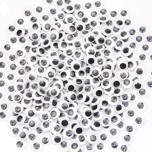 Venta al por mayor negro blanco artesanía Diy artesanía muñeca autoadhesiva muñeca de plástico movimiento Wiggle <span class=keywords><strong>ojos</strong></span> saltones guardería niños artesanía - Product Image 1