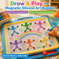 Magnetische Actionfiguren in Verschiedenen Farben mit Biegbarer Arme und Füßen, Whiteboard-Fotohalter, Einzigartige Schreibtisch-Dekoration, Magnetischer Mann