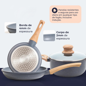 High Quality <b>Pot</b> Pan Silicone Glass Lids Soft Touch Handle Non Stick 7 Piece Aluminium Ceramic Cookware <b>Set</b> - Product Image 5