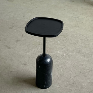 Venta al por mayor nuevo diseño redondo sala de estar pequeña mesa auxiliar de madera moderna con base de mármol natural - Product Image 6
