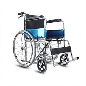 Fauteuil roulant en fibre de carbone pliable, léger, compact, extra-épais, portable, multifonctionnel, poussette à propulsion manuelle pour personnes âgées - Product Image 2