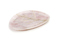 Plateau de service en marbre onyx rose pour la décoration de la maison, plat, plateau, vaisselle, marbre de quartz rose massif, sculpté à la main, objet de collection