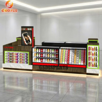Kiosque de vente portable en bois personnalisé pour téléphones portables, présentoir de centre commercial, idées d'accessoires pour téléphones mobiles