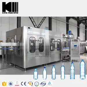 Automatic 3-in-1 rotary bottle filling machine for drinking mineral water packaging line