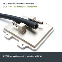 Manguera Flexible de Refrigerante YUTE DCC-10 EPDM de 5/8 Pulgadas de Diámetro Interior, 150 PSI, UL94 V-0, para Refrigeración Líquida de Servidores, Servicio de Corte