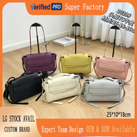 Sac Tofu de Luxe en Cuir Véritable de Créateur, Design Niche, Porté Épaule ou Croisé, en Cuir de Vachette Pleine Fleur, Sensation Haut de Gamme, Vente en Gros Disponible, Nouveauté